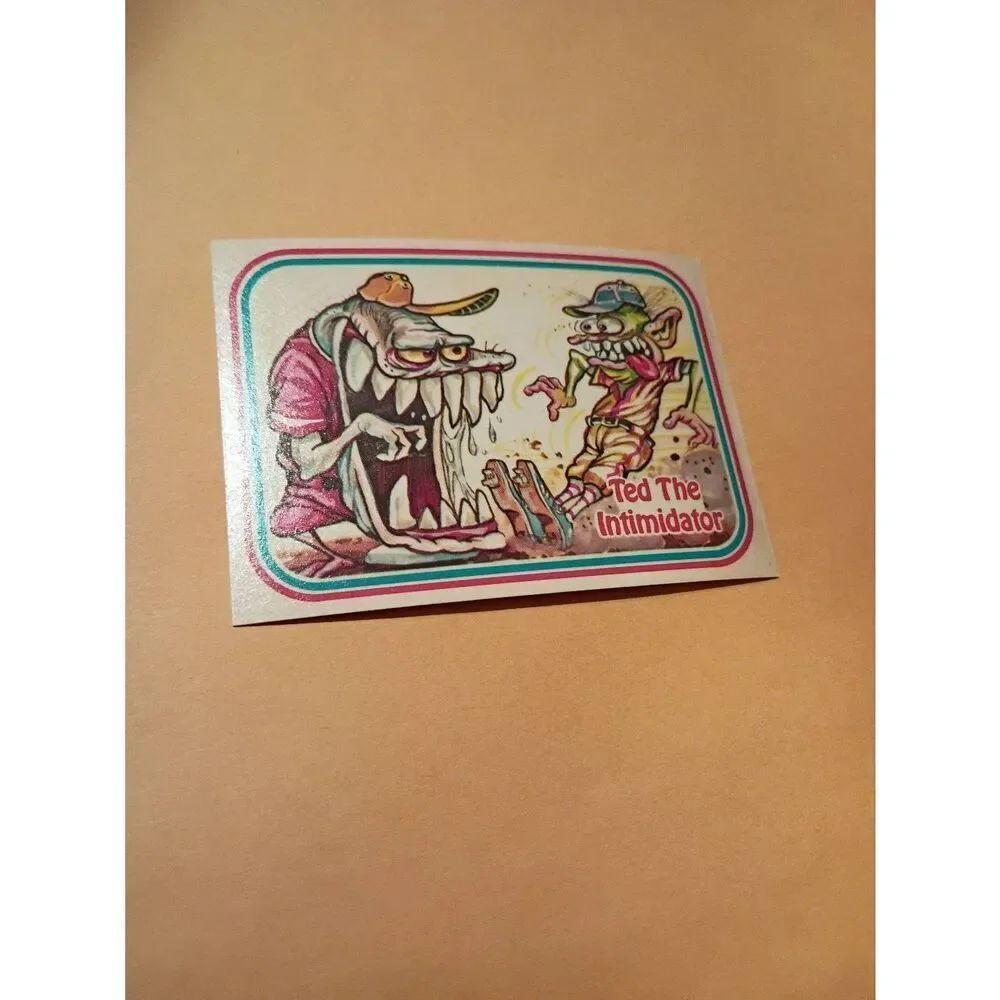 1988 Leaf Awesome All Stars Trading Card 28 Ted the Intimidator Baseball Parody